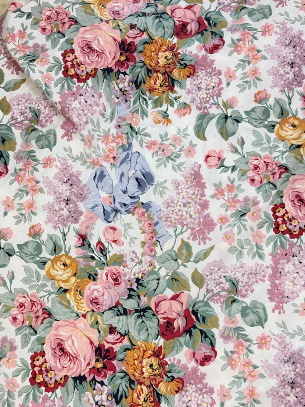 Ralph Lauren Allison Floral Full/Double Fitted Sheet Cottagecore Country Flower